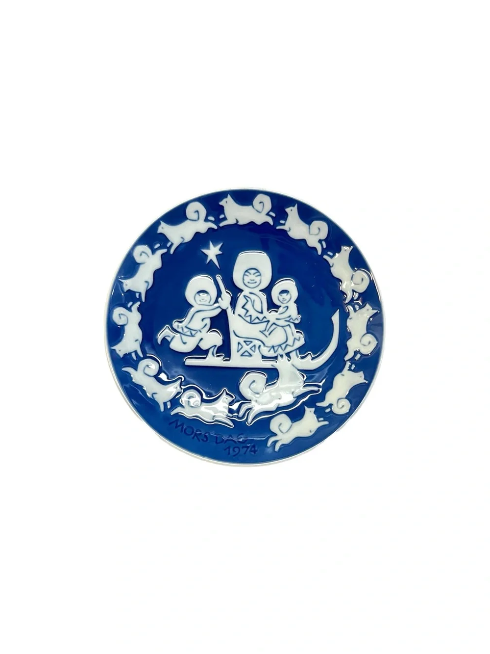 Vintage Royal Copenhagen Denmark 1974 Mother’s Day Plate Mors Dag 6”